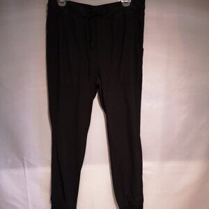 Vintage Genes Performance Black Ladies Elastic & Tie Waist Joggers